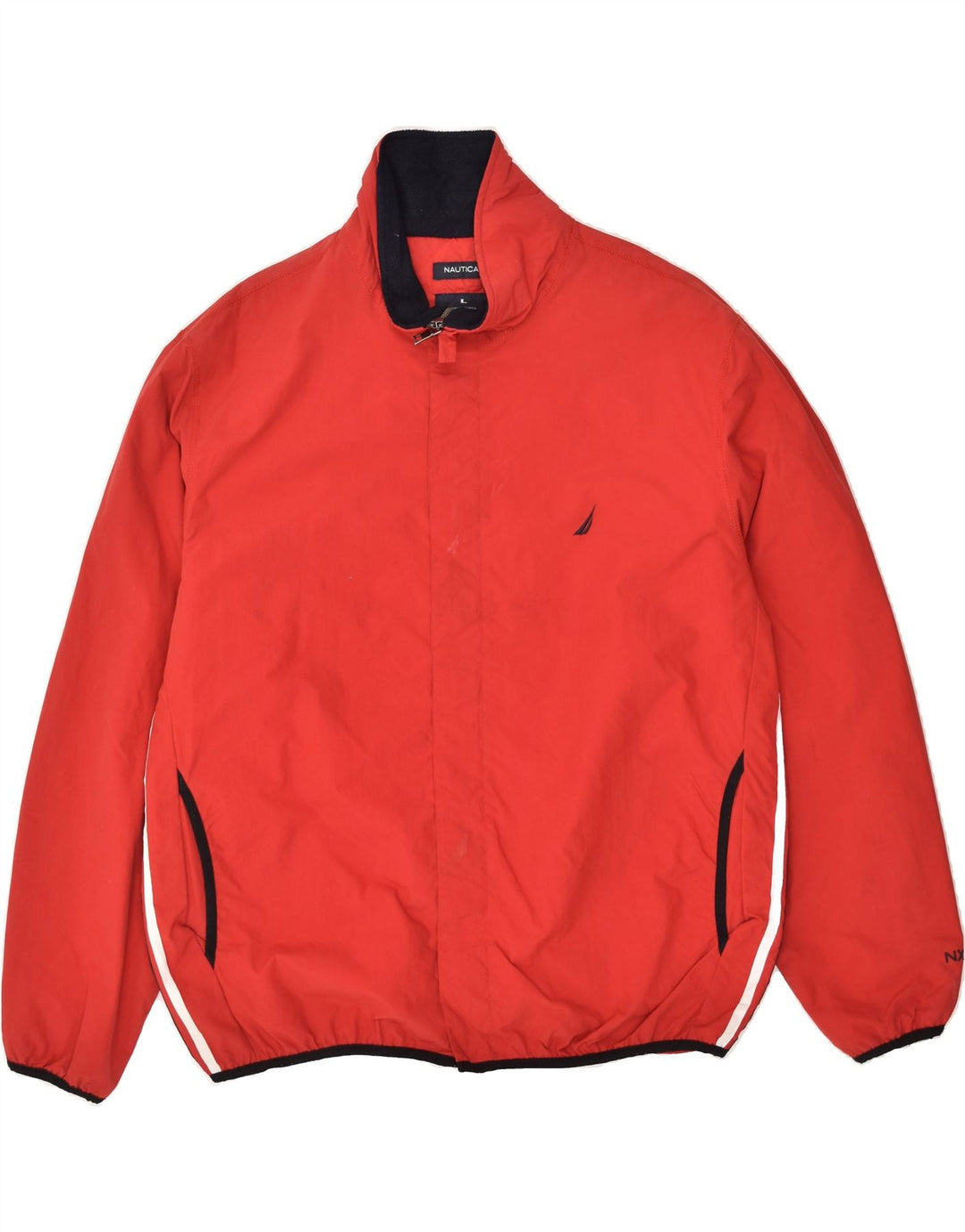 NAUTICA Mens Bomber Jacket UK 40 Large Red Nylon Vintage Nautica and Second-Hand Nautica from Messina Hembry 