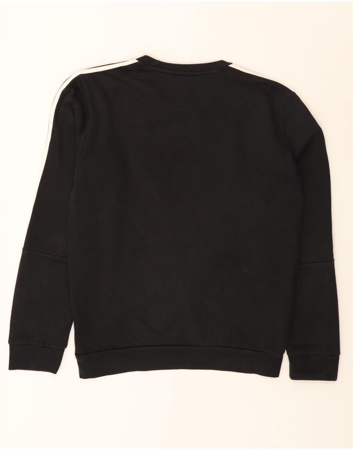 Мужской свитшот ADIDAS, маленький черный хлопковый джемпер