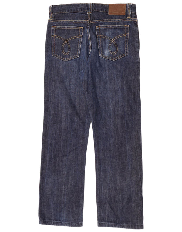Женские прямые джинсы Calvin Klein W33 L31 Темно-синие