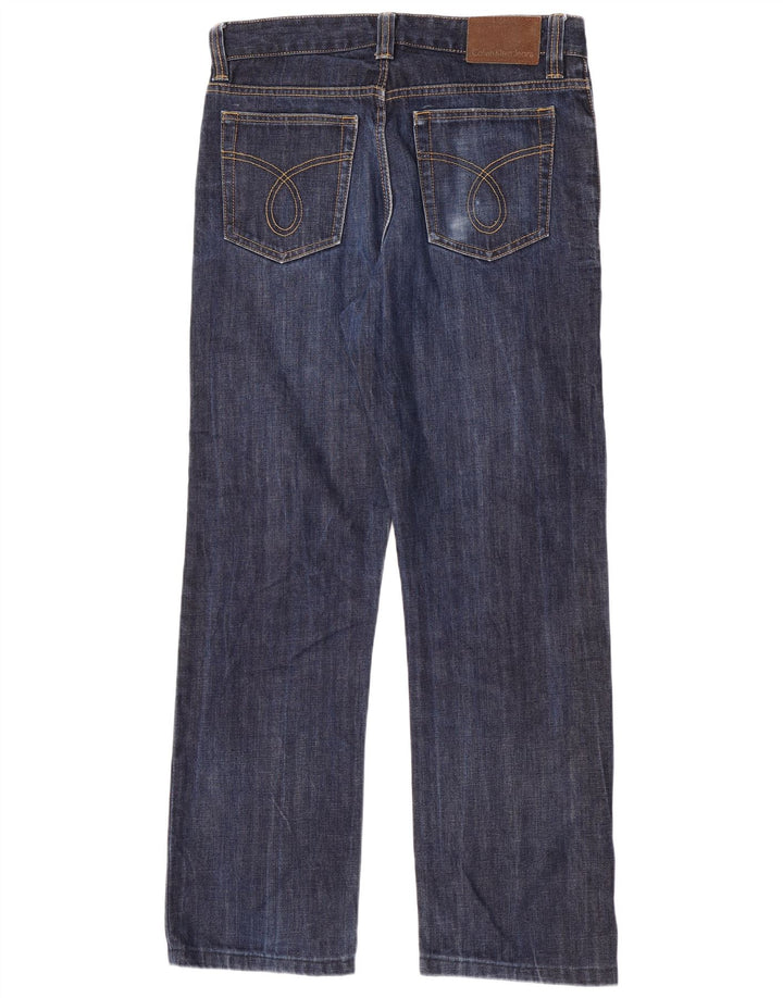 Женские прямые джинсы Calvin Klein W33 L31 Темно-синие