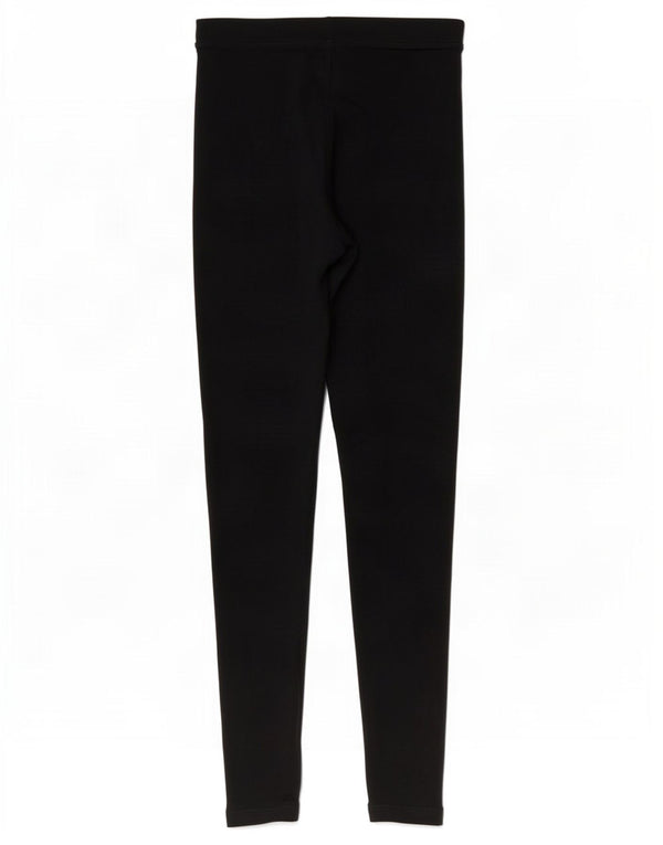 Женские леггинсы Marks & Spencer UK 10, маленькие, черные, хлопковые