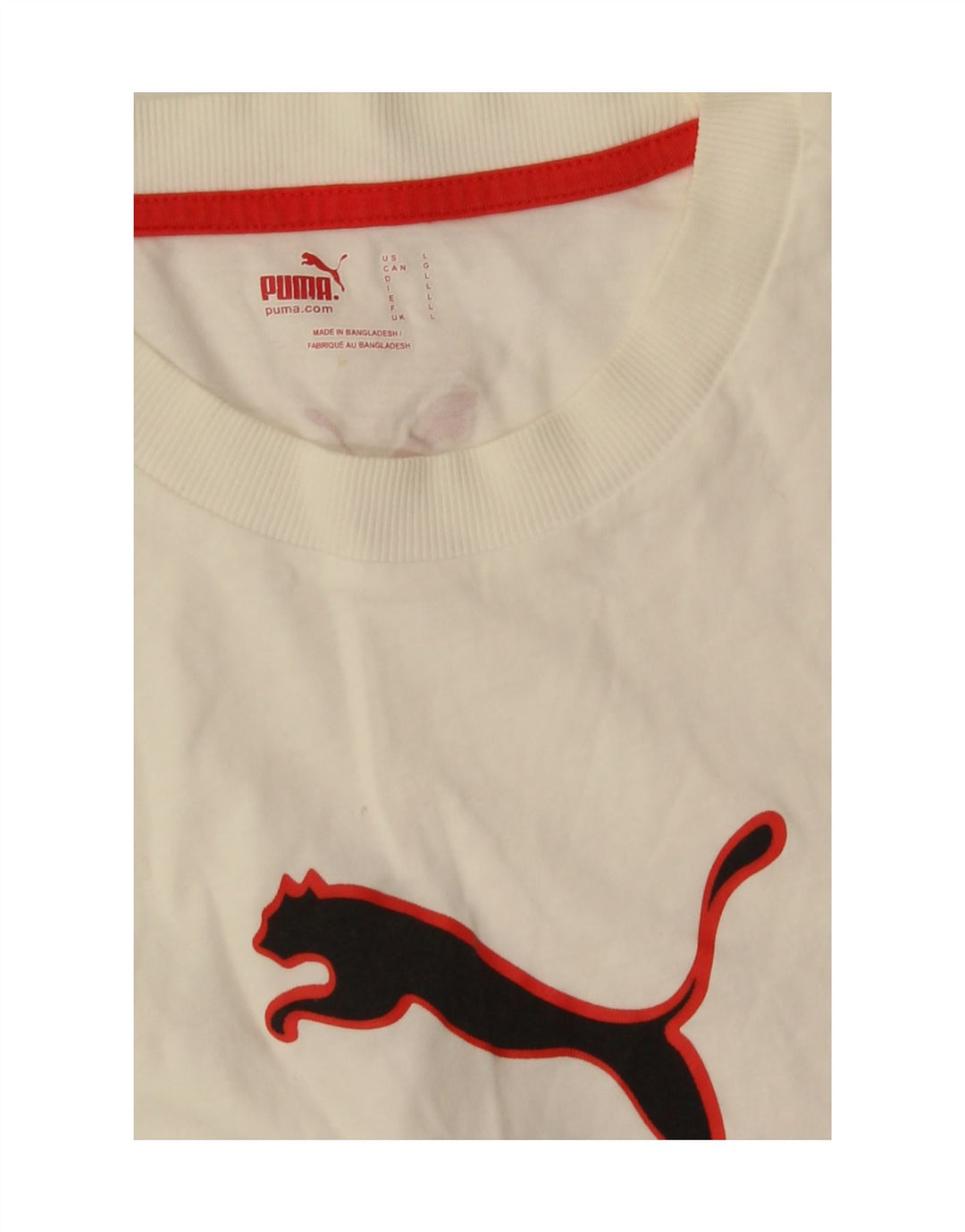Мужская футболка с рисунком Puma, большая белая