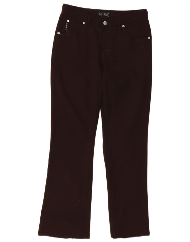 ARMANI Женские повседневные брюки Bootcut W28 L28 Коричневые