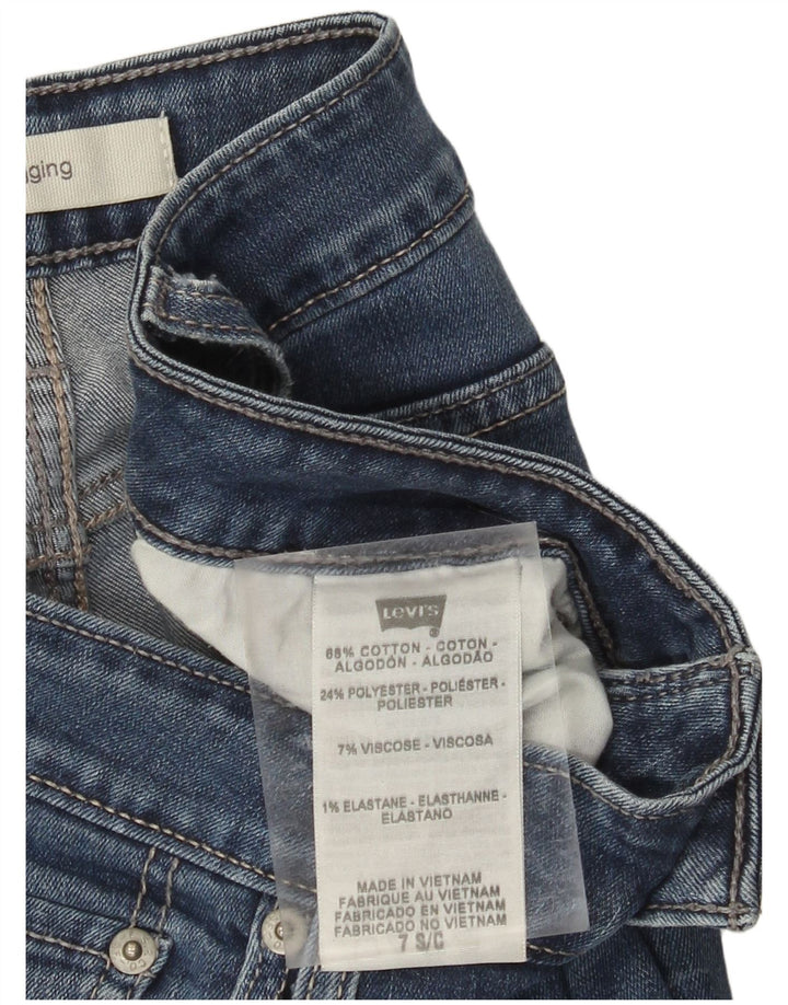 Женские джинсы-скинни с леггинсами LEVI'S 535 США 7, средний W28 L27, синий хлопок