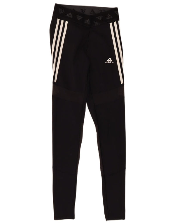 Женские леггинсы Adidas Aeroready с рисунком UK 8/10, маленькие черные