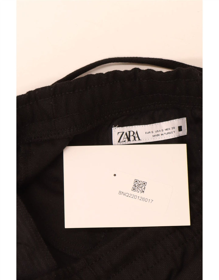 Мужские спортивные брюки Zara, маленькие черные из полиэстера