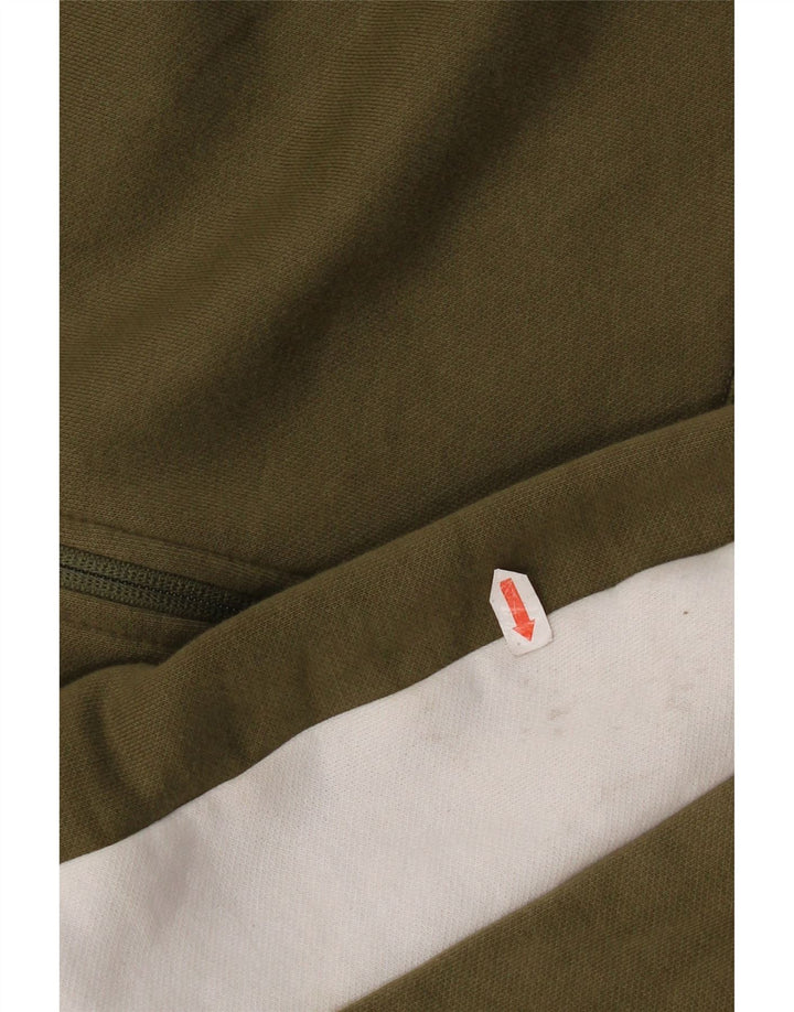 Мужской спортивный костюм Puma, средний хаки, хлопок с цветными блоками