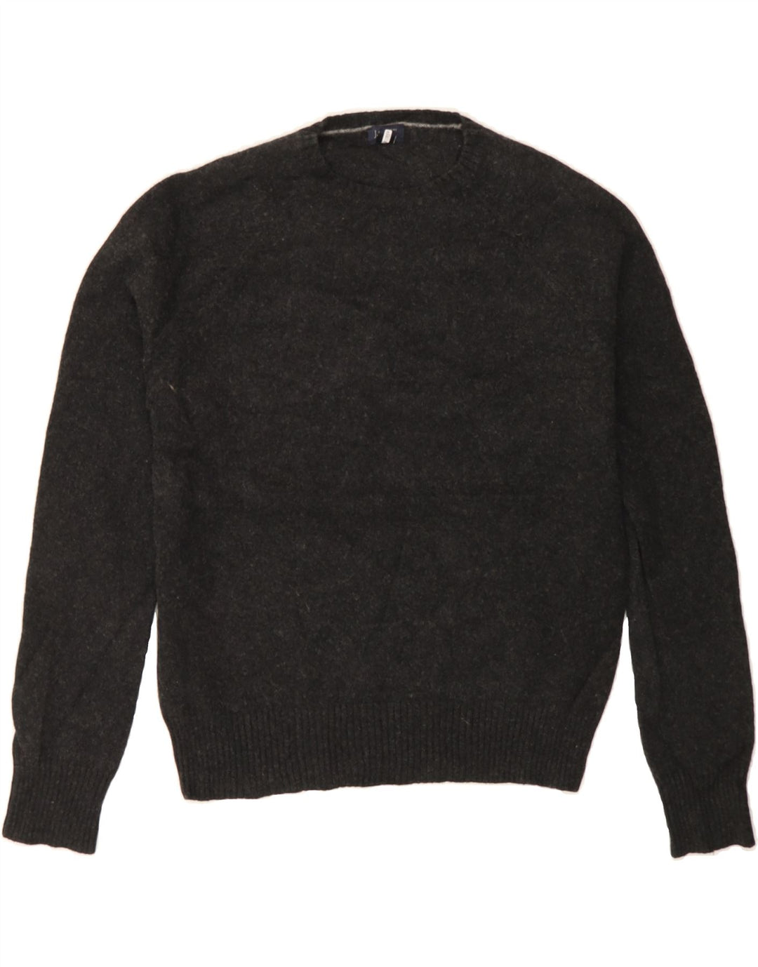 J. CREW Womens Crew Neck Jumper Sweater UK 12 Medium Grey Flecked Vintage J. Crew and Second-Hand J. Crew from Messina Hembry 