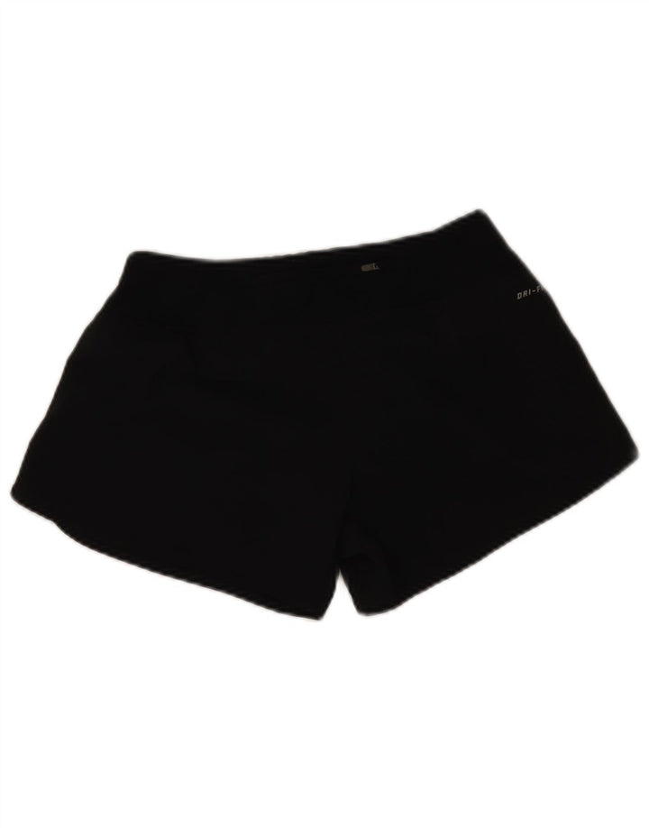 Женские спортивные шорты Nike Dri Fit UK 10, маленькие черные из полиэстера