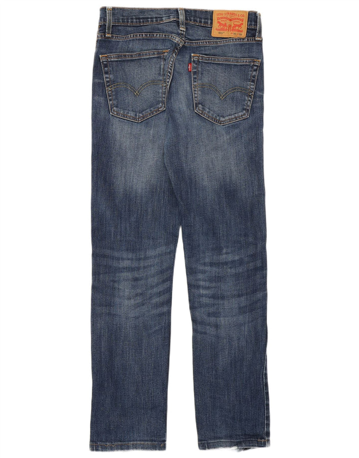 Мужские узкие джинсы Levi's 511 W30 L29 синие, хлопок