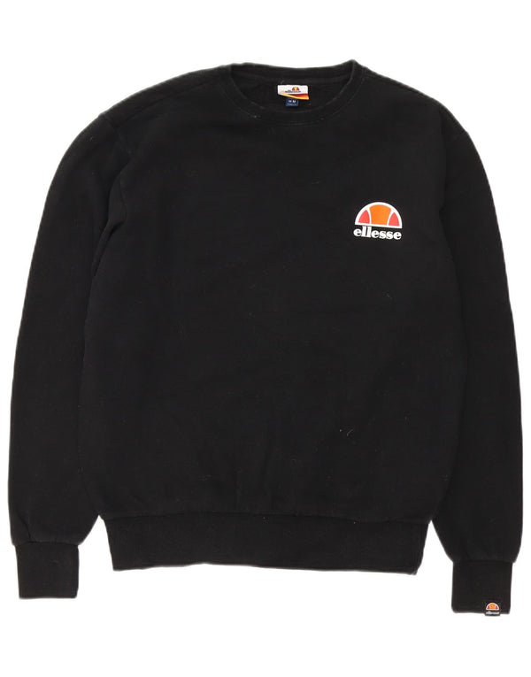 Мужской свитер Ellesse, джемпер среднего размера, черный, хлопок