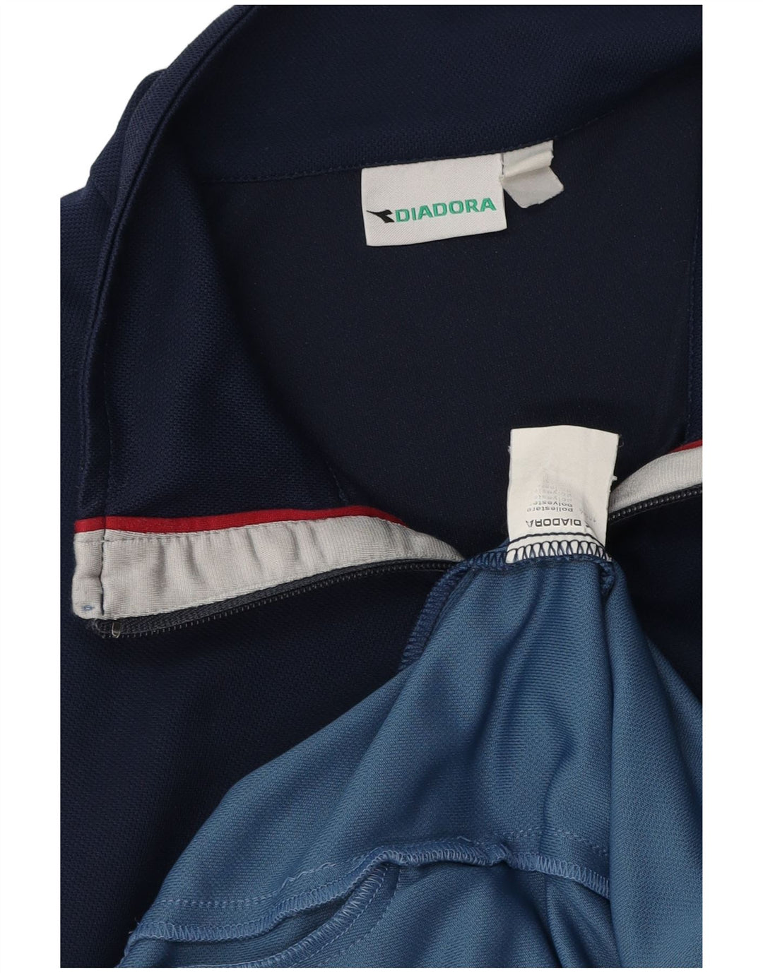 Мужской спортивный костюм Diadora, верхняя куртка, большой темно-синий, полиэстер с цветными блоками