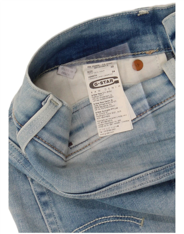 G-STAR Mens Slim Jeans W32 L30 Blue Cotton