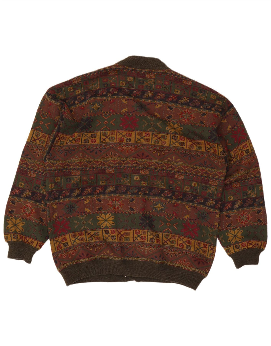 Мужской кардиган Bluster, свитер большого цвета хаки, шерсть Fair Isle