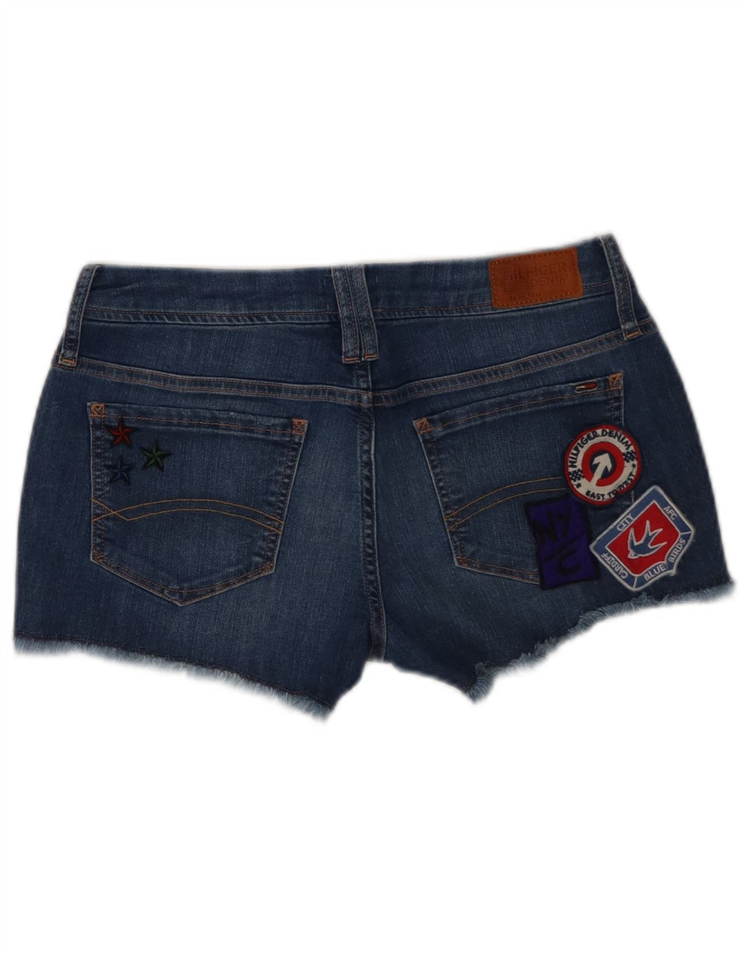 Tommy Hilfiger Женские джинсовые шорты с рисунком W29, средний синий, хлопок