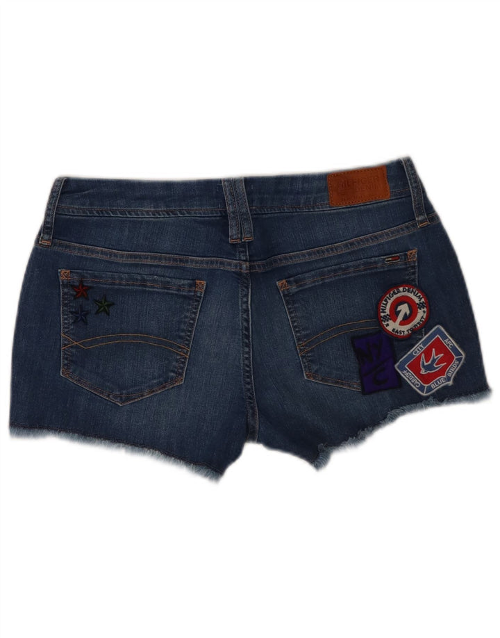 Tommy Hilfiger Женские джинсовые шорты с рисунком W29, средний синий, хлопок