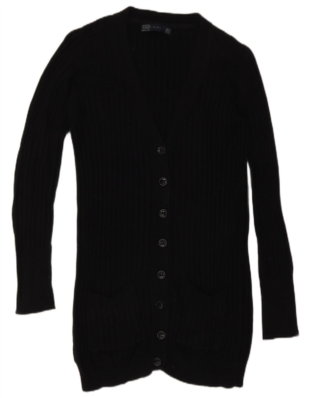 Женский кардиган Zara UK 12, средний черный