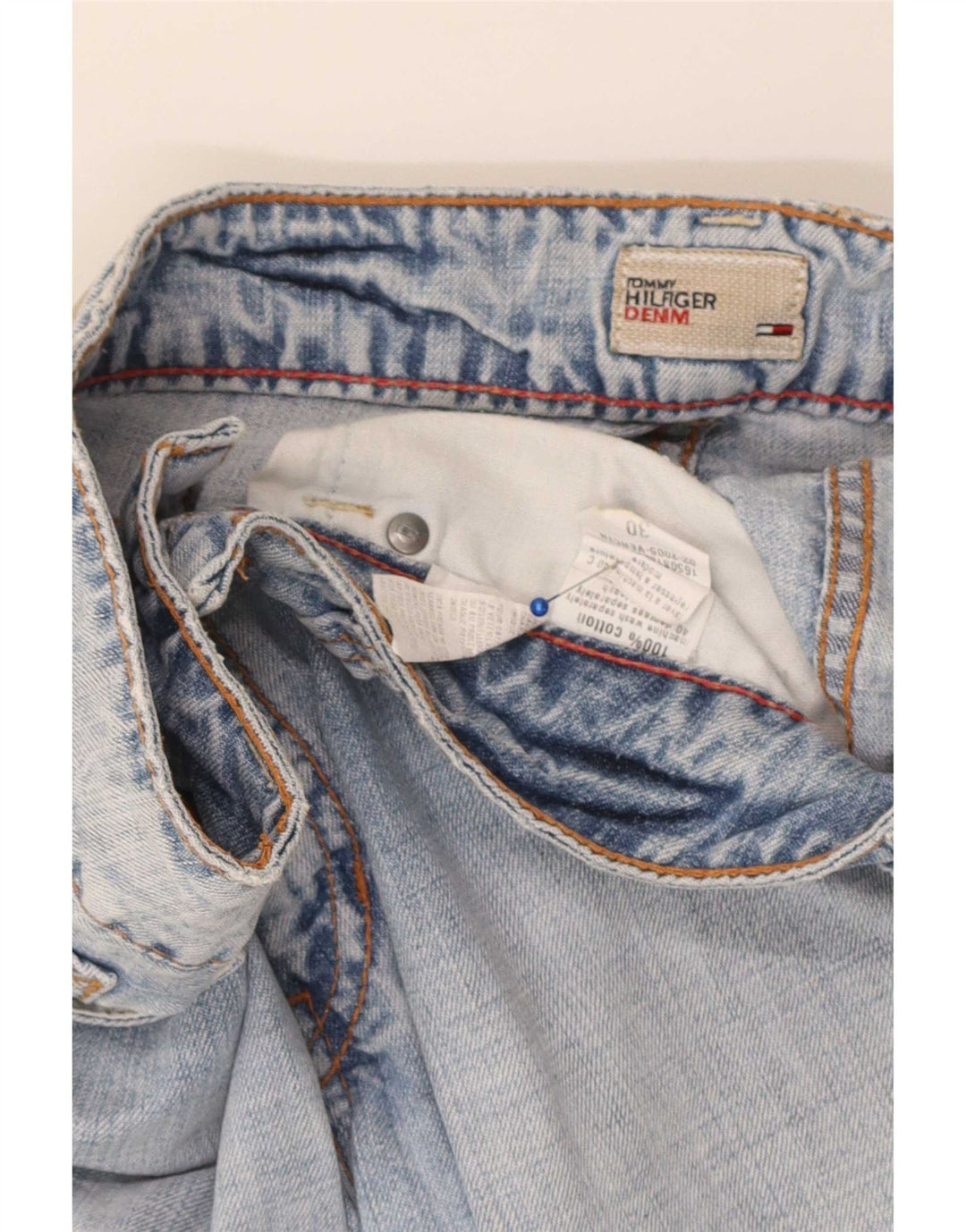 Женские джинсы-капри Tommy Hilfiger W30 L21 синие, хлопок