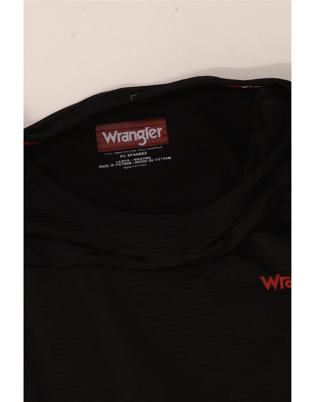 Мужской топ Wrangler с длинным рукавом, большой черный полиэстер