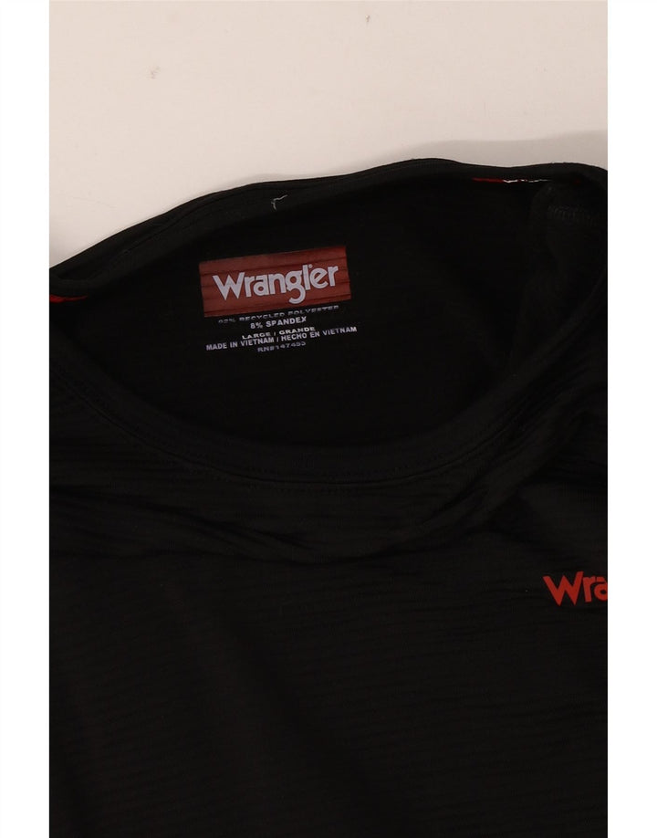 Мужской топ Wrangler с длинным рукавом, большой черный полиэстер
