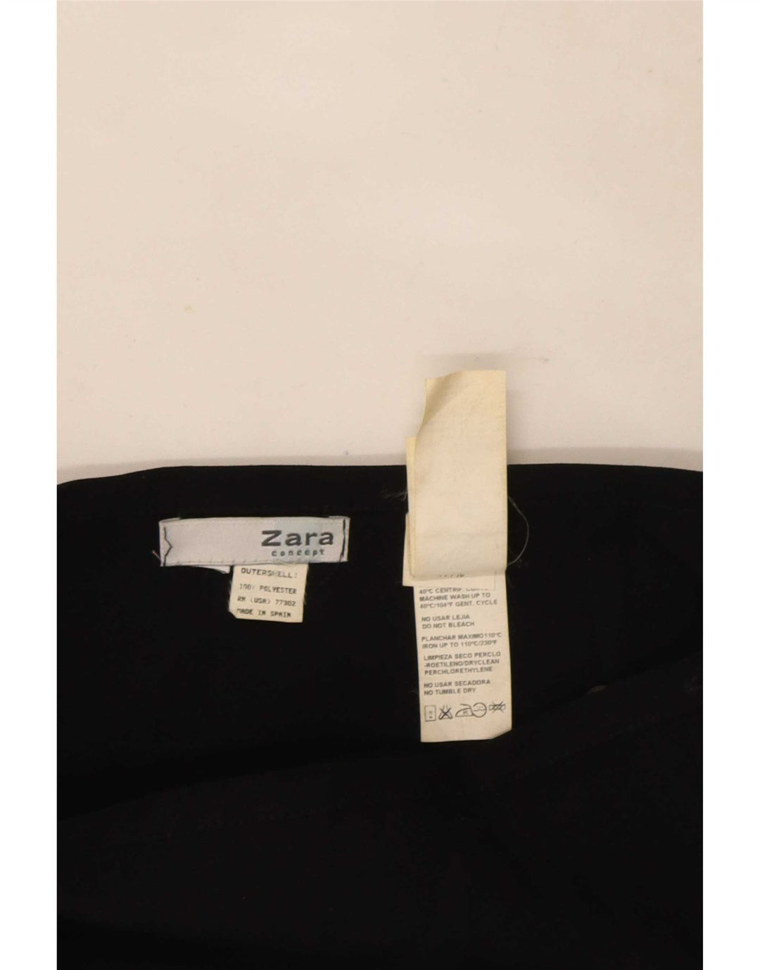 Женская мини-юбка с запахом Zara W24 XS, черный полиэстер