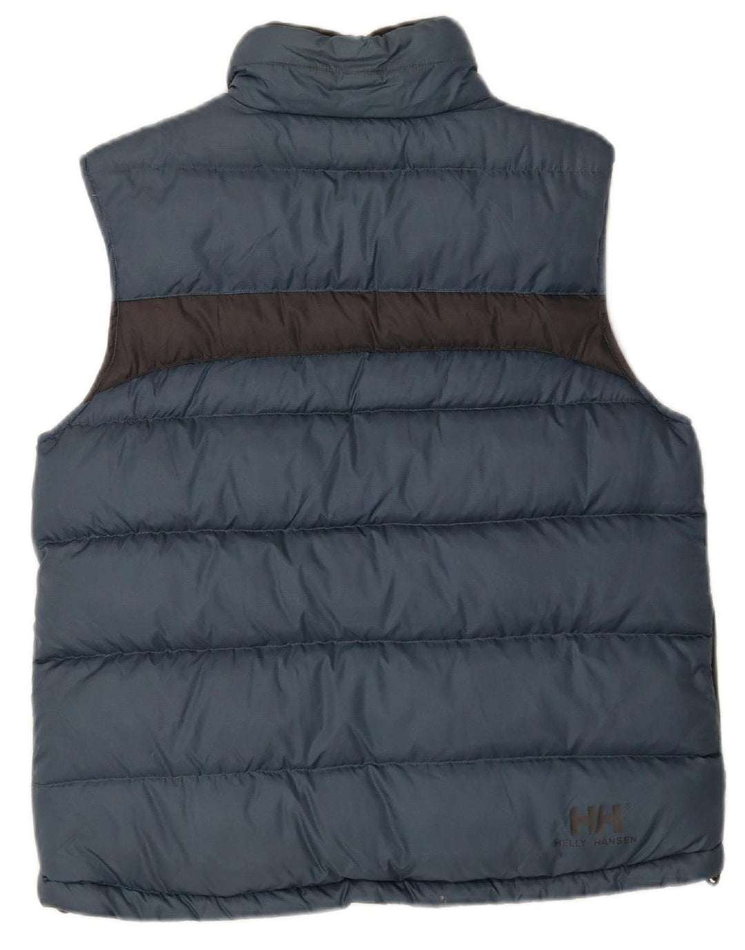 HELLY HANSEN Womens Padded Gilet UK 14 Medium Navy Blue Colourblock