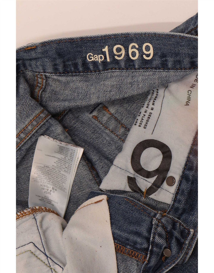 Мужские узкие джинсы Gap W32 L32 синие, хлопок