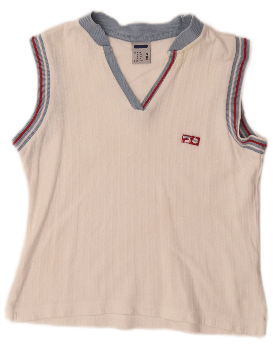 Fila Женский Жилет IT 44 Средний Белый Хлопок