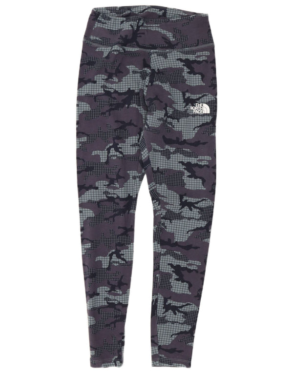 Женские леггинсы The North Face UK 12, средний темно-синий камуфляжный хлопок