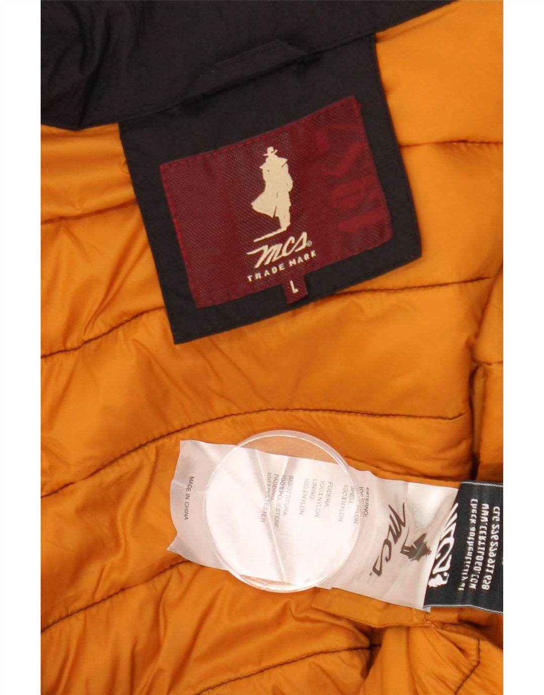 Мужская стеганая куртка MARLBORO CLASSICS UK 40, большая, черный нейлон