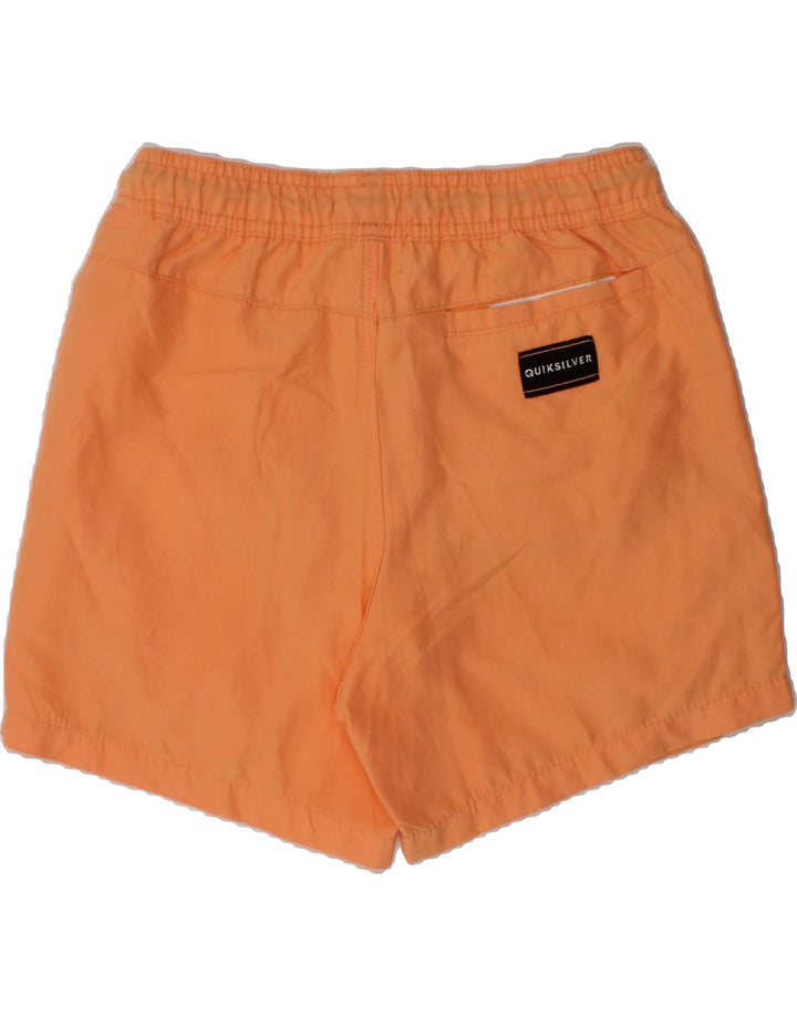 QUIKSILVER Boys Sport Shorts 11-12 Years Medium  Orange Polyester | Vintage Quiksilver | Thrift | Second-Hand Quiksilver | Used Clothing | Messina Hembry 