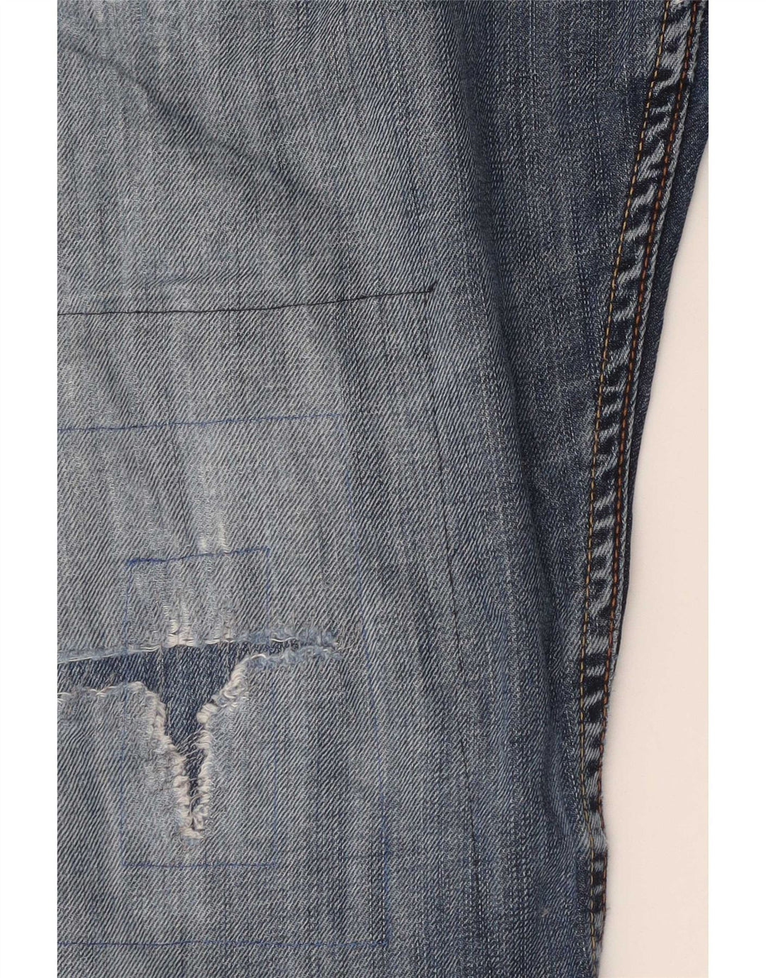 Мужские джинсы Levi's 507 с потертостями Bootcut W34 L30, синий хлопок