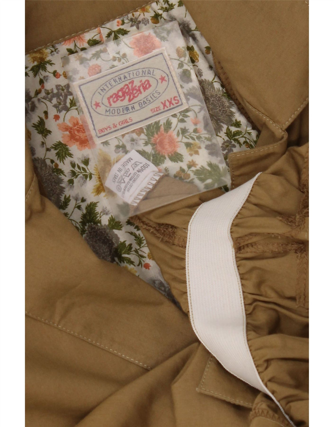 ВИНТАЖНЫЙ женский пиджак с капюшоном на 4 пуговицах, размер 6, 2XS, коричневый хлопок