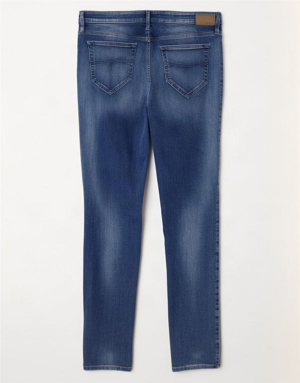 Женские узкие джинсы скинни Diesel Skinzee со стандартной талией W33 L30, синий хлопок