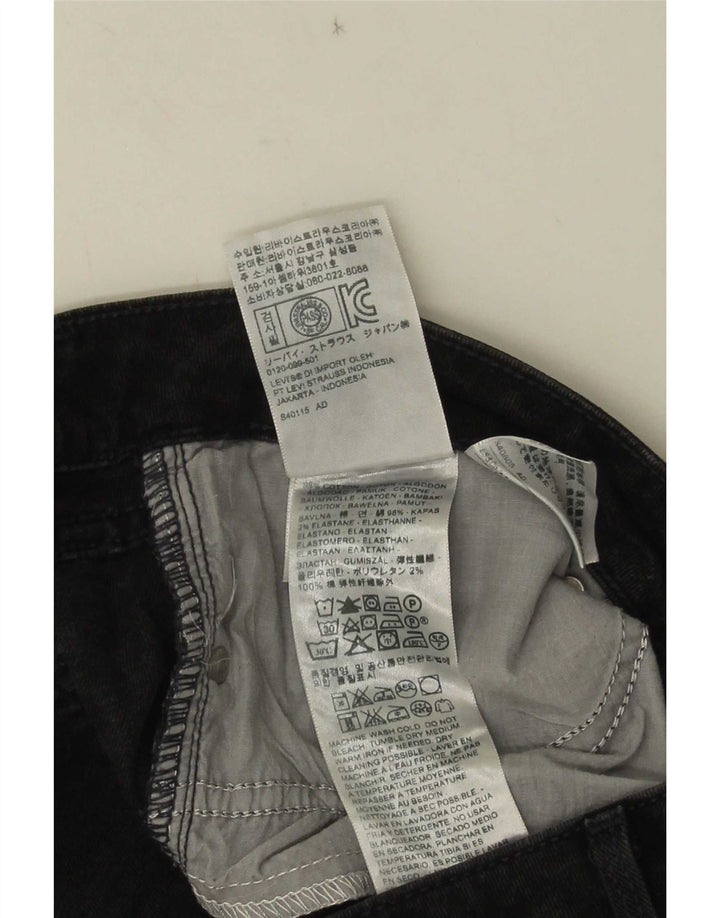 Женские джинсы скинни Levi's W30 L32, черный хлопок