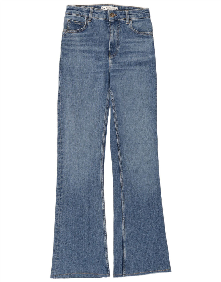 Женские расклешенные джинсы Zara EU 34 2XS W24 L31 синие