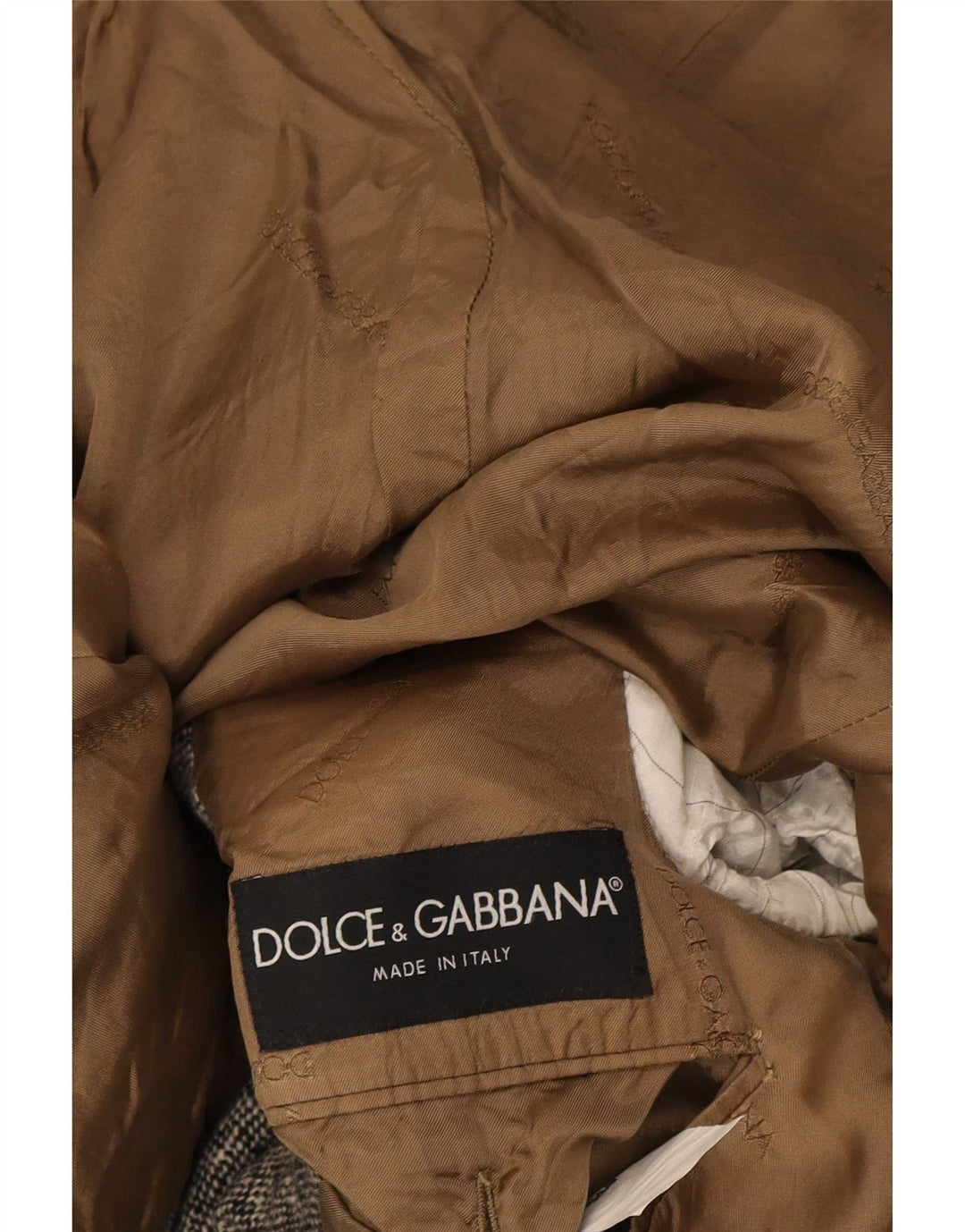 Мужской пиджак на 1 пуговице Dolce & Gabbana IT 52 XL, серый, шерстяной в крапинку