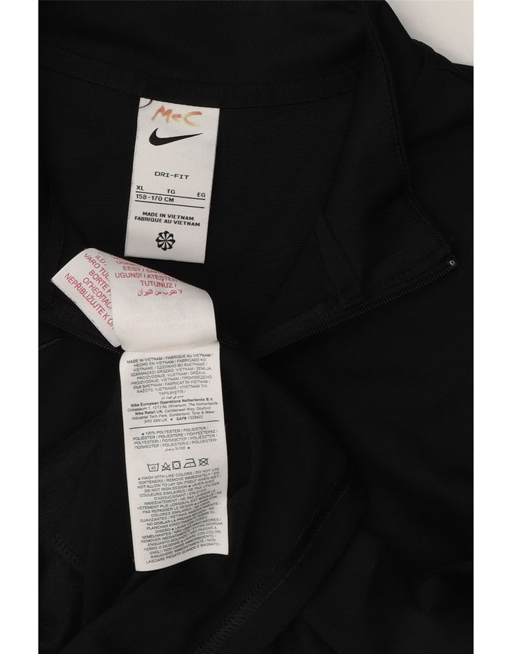 Спортивная куртка Nike Dri Fit для мальчиков 13–14 лет, черный полиэстер, размер XL