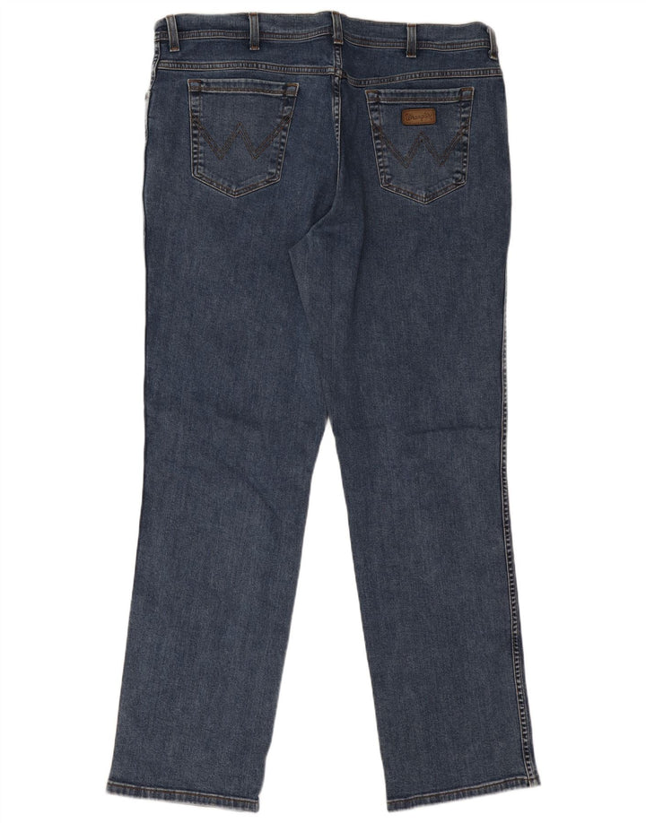 Мужские прямые джинсы Wrangler Texas Stretch W42 L34, синий хлопок