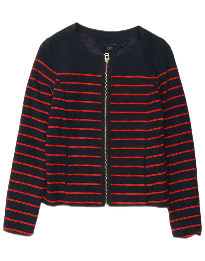 Женский бомбер Tommy Hilfiger UK 6 XS Темно-синий в полоску