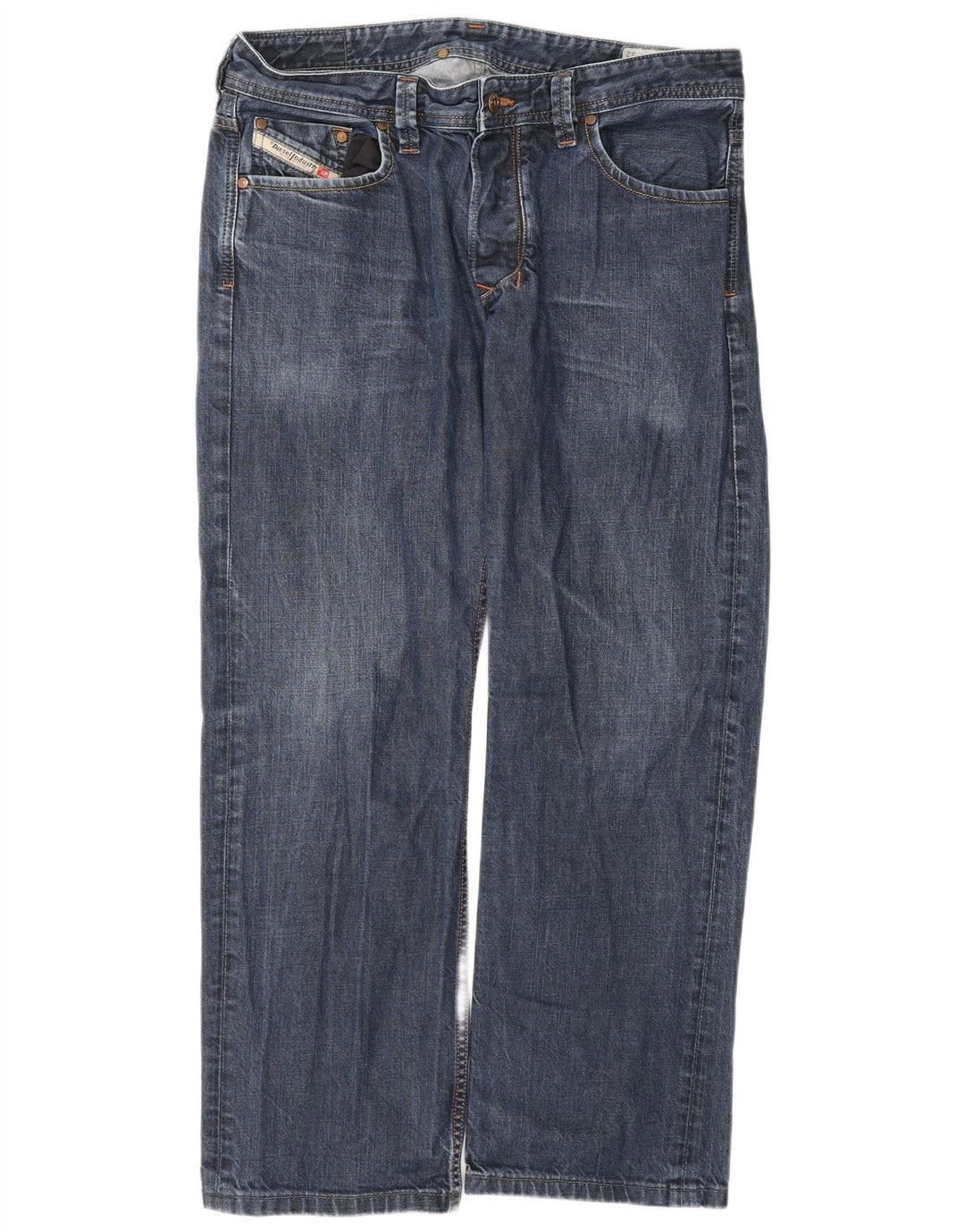Мужские прямые джинсы Diesel W34 L29, синие, хлопок