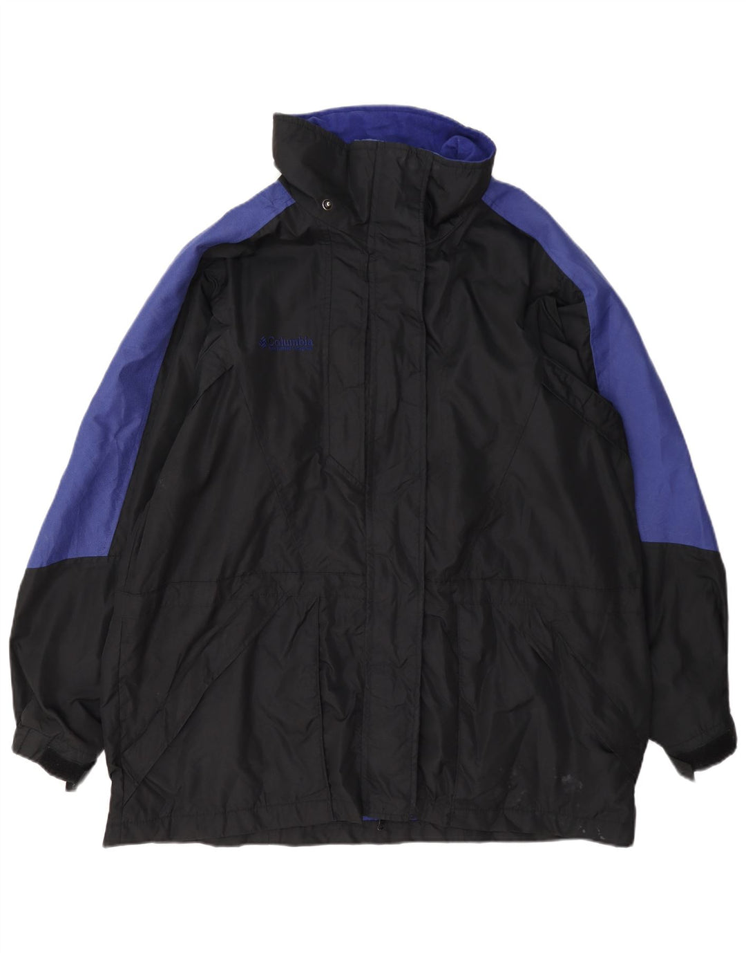 Женская дождевик Columbia с графическим рисунком UK 18 XL, черный с цветными блоками