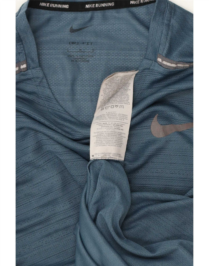 Мужская футболка Nike Dri Fit, большой синий полиэстер с крапинками