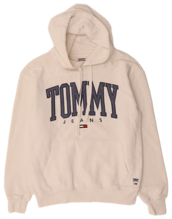 Мужской джемпер с капюшоном Tommy Hilfiger, маленький белый, хлопковый