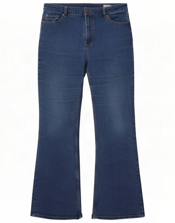 Marks & Spencer Женские джинсы The Eva Bootcut UK 18 XL W36 L30 Синий хлопок
