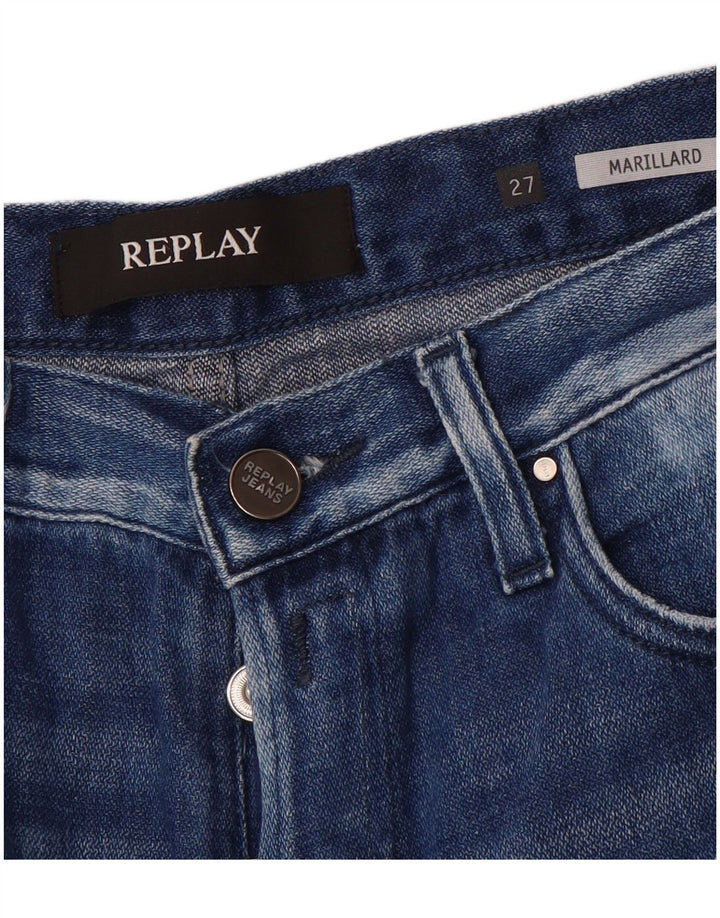 Женские прямые джинсы Replay Marillard W27 L29 синие