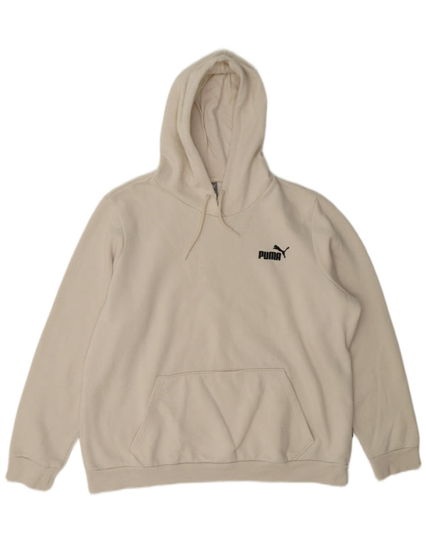 Женский джемпер с капюшоном Puma UK 18 XL, белый хлопок
