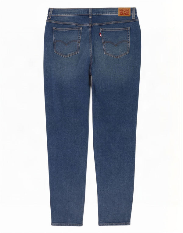 Levi's Womens Mom Jean High Waist Tapered Jeans W34 L28 Blue Cotton