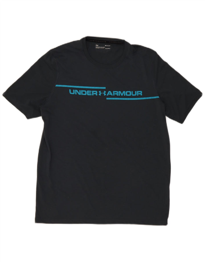 Мужская футболка с рисунком Under Armour Heat Gear, средний серый цвет