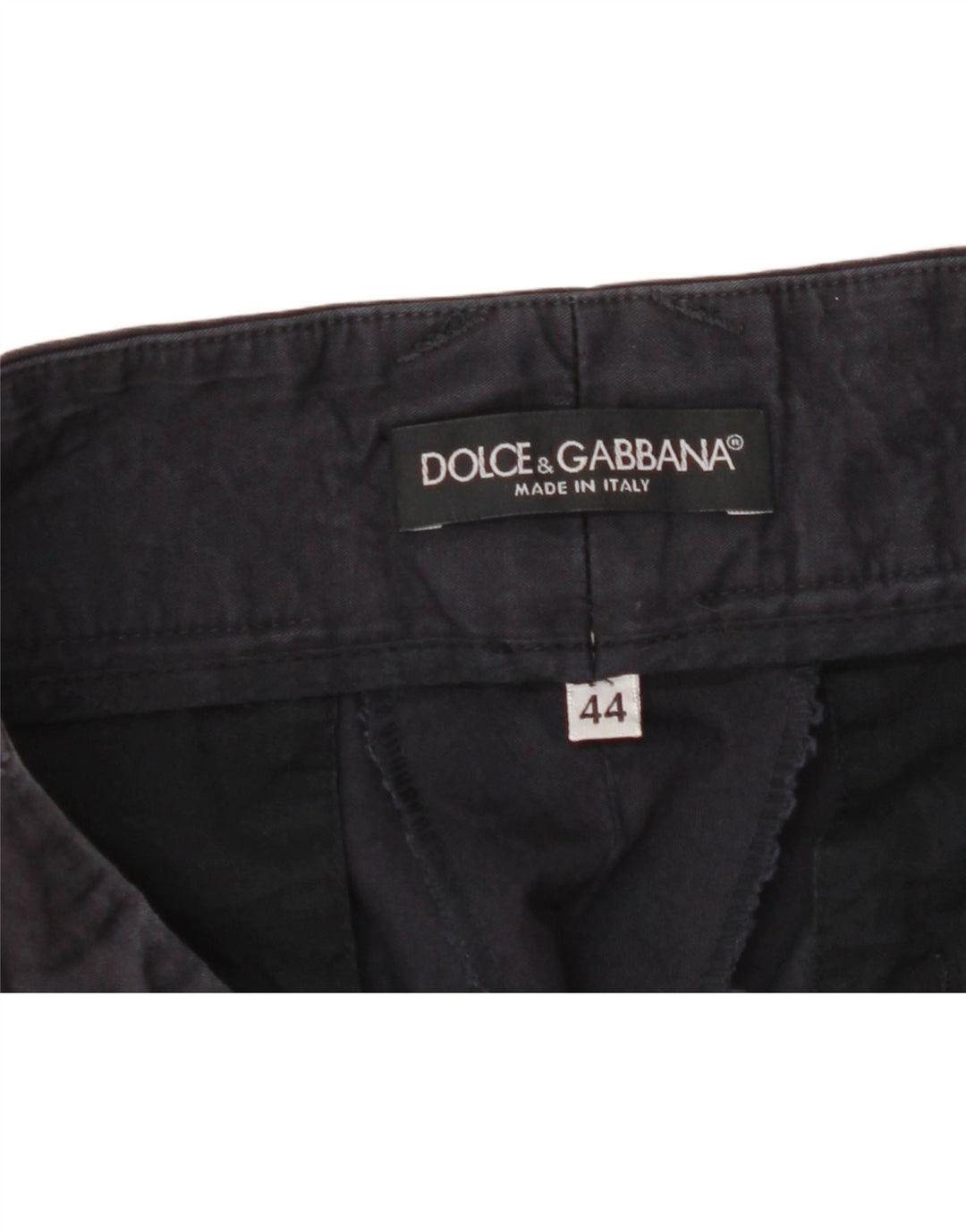 DOLCE & GABBANA Womens Chino Trousers IT 44 Medium W30 L33 Navy Blue Vintage Dolce & Gabbana and Second-Hand Dolce & Gabbana from Messina Hembry 